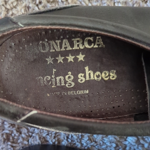 Men's Black Leather Shoes - Picture 3 of 7